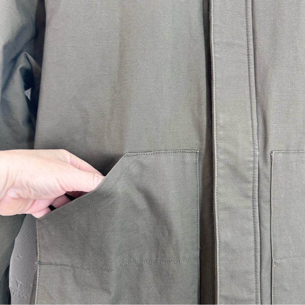 Prana Upper Dash Shirt Jacket Mens L Slate Green Flannel Lined Chore Coat NWOT - Picture 5 of 16